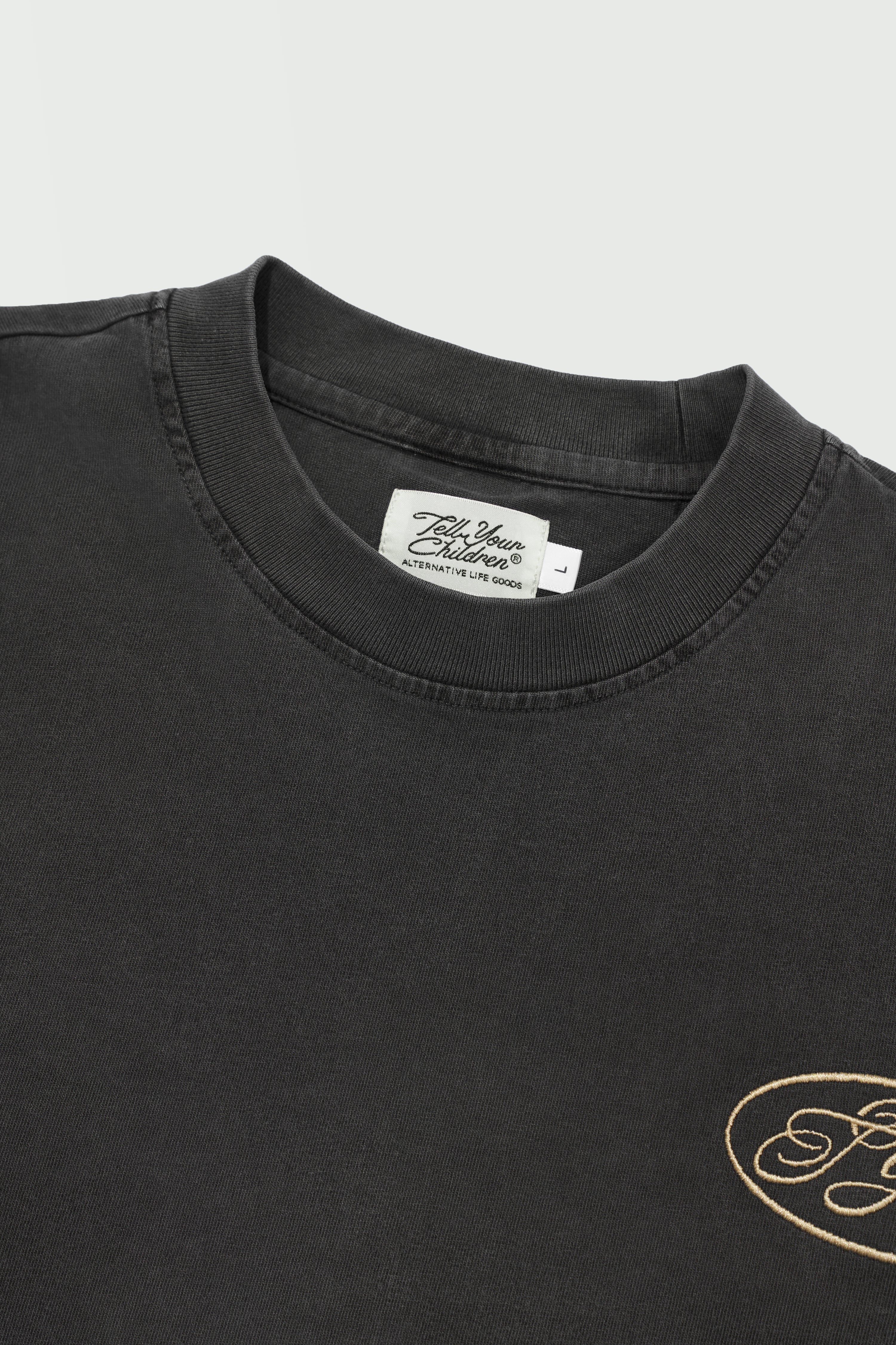 Script Wordmark Tee – Dark Grey