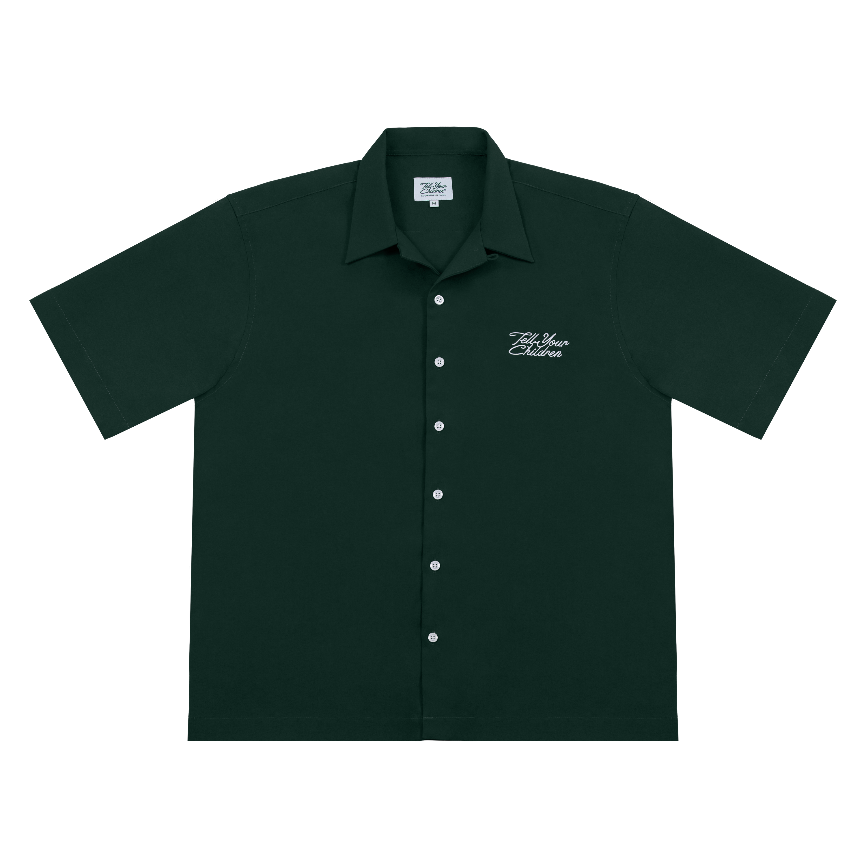 Oversized 'Uniform' Shirt — Royal Green